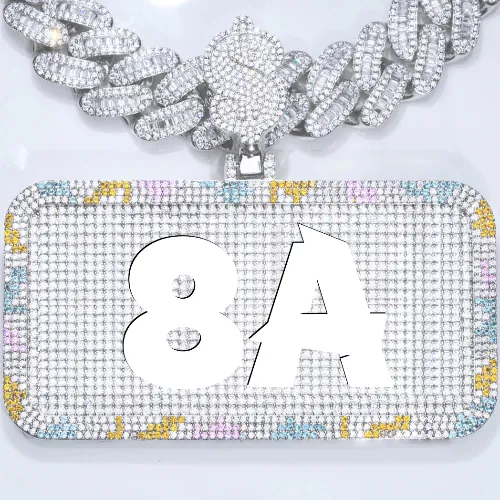 CUSTOM LETTER NECKLACE 3D COLORFUL SQUARE sold by The GUU Shop