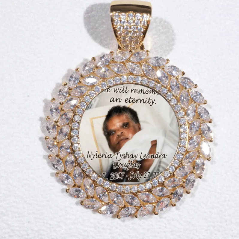 Large 3D Wheat Ear Custom Picture Pendant made by The GUU Shop