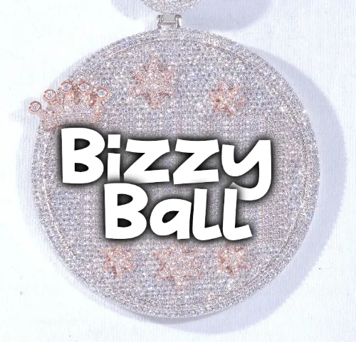 CUSTOM LETTER NECKLACE 3D BIG CROWN DISC sold by The GUU Shop