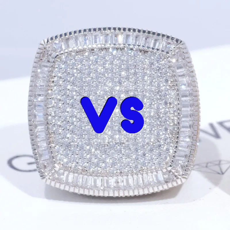 CUSTOM LETTER 3D ICED RING made by The GUU Shop
