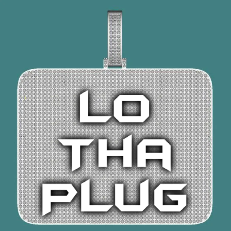 CUSTOM LETTER NECKLACE 3D BIG SQUARE made by The GUU Shop