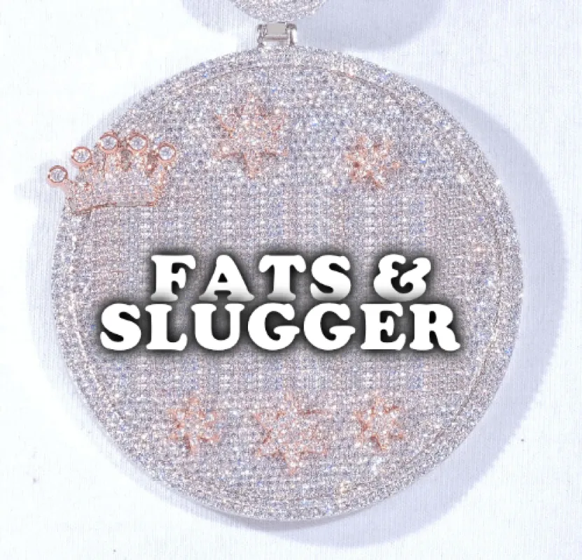 CUSTOM LETTER NECKLACE 3D BIG CROWN DISC made by The GUU Shop