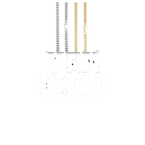 Custom Letters Freibeuter Font Necklace sold by The GUU Shop