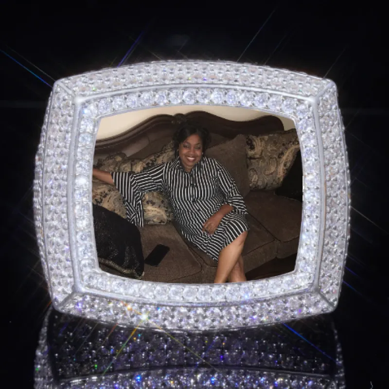 3D CUSTOM PICTURE ICED RING made by The GUU Shop