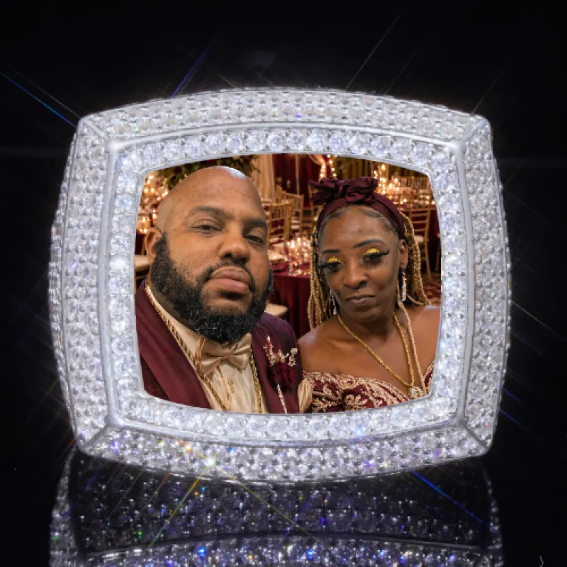 3D CUSTOM PICTURE ICED RING made by The GUU Shop