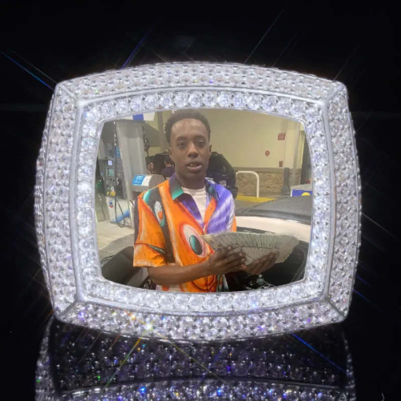3D CUSTOM PICTURE ICED RING made by The GUU Shop