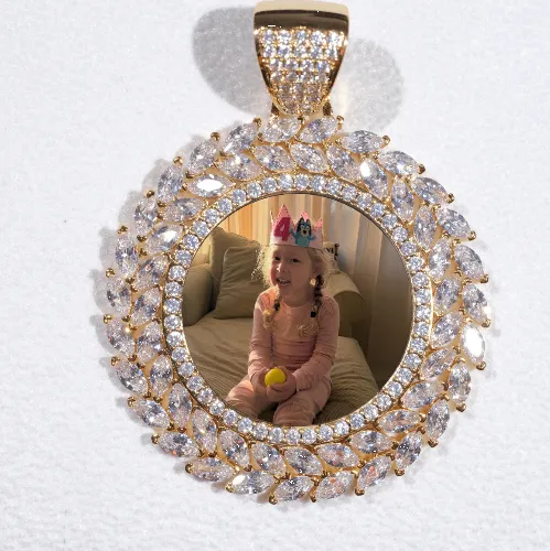 Large 3D Wheat Ear Custom Picture Pendant sold by The GUU Shop