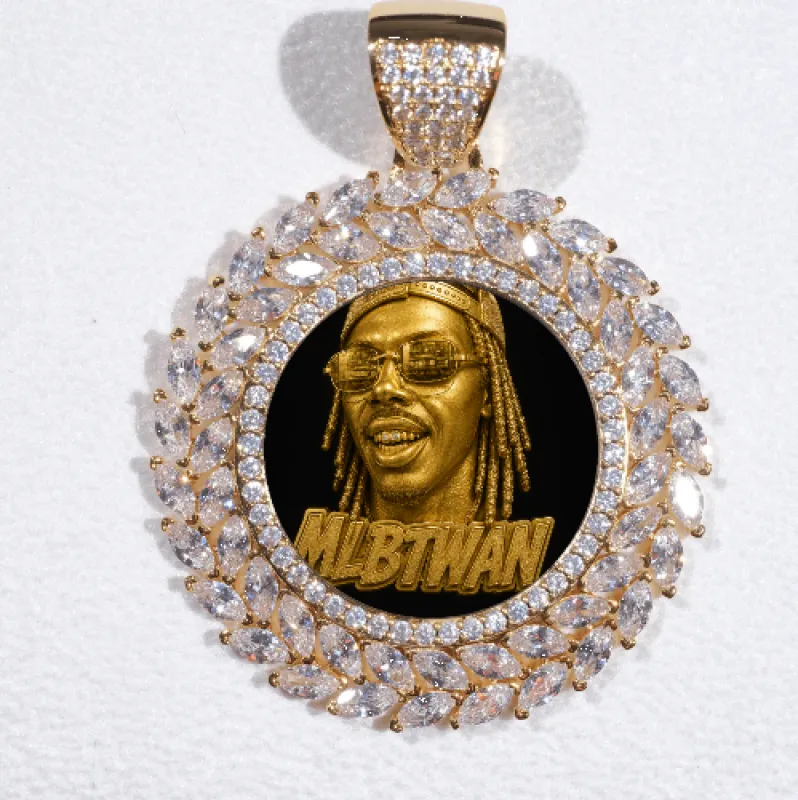 Large 3D Wheat Ear Custom Picture Pendant made by The GUU Shop