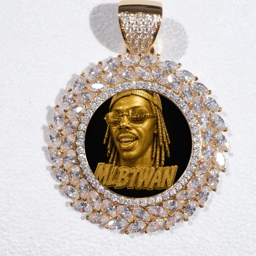 Large 3D Wheat Ear Custom Picture Pendant sold by The GUU Shop