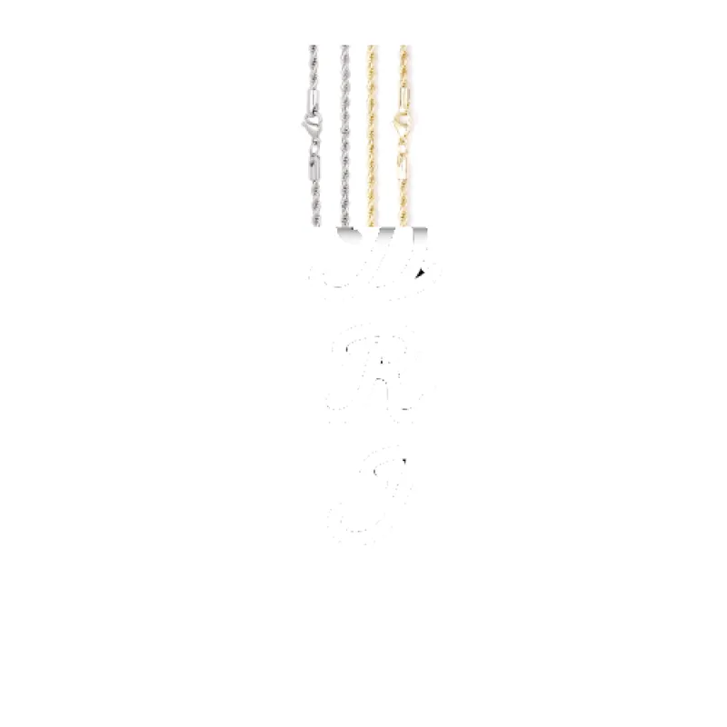 Script Custom Letter Necklace made by The GUU Shop