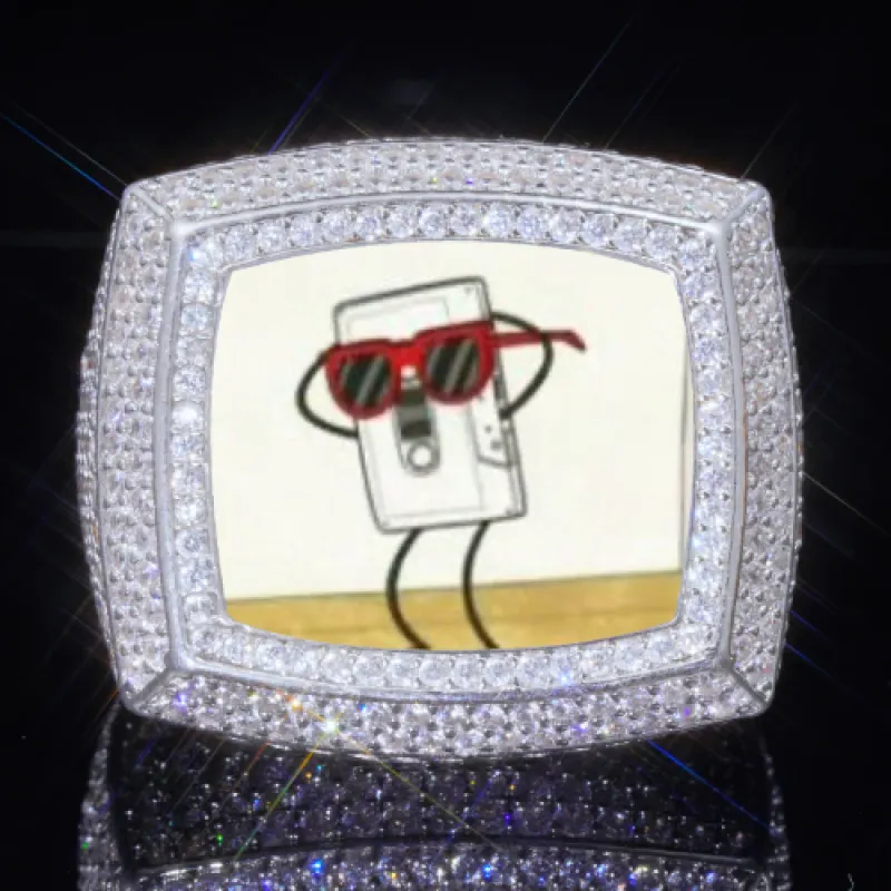 3D CUSTOM PICTURE ICED RING made by The GUU Shop