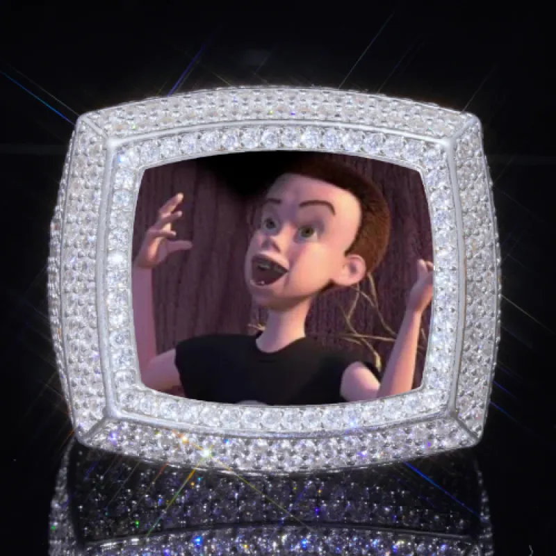 3D CUSTOM PICTURE ICED RING made by The GUU Shop