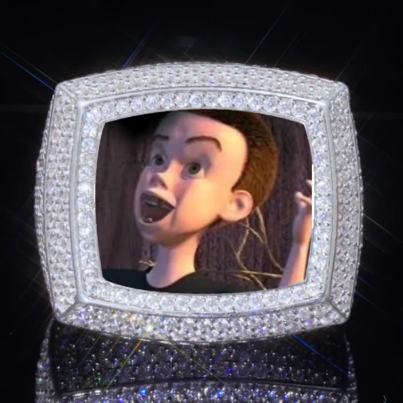 3D CUSTOM PICTURE ICED RING made by The GUU Shop