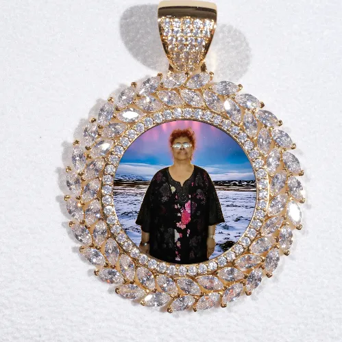 Large 3D Wheat Ear Custom Picture Pendant sold by The GUU Shop
