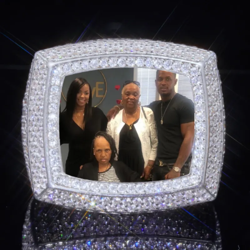 3D CUSTOM PICTURE ICED RING made by The GUU Shop