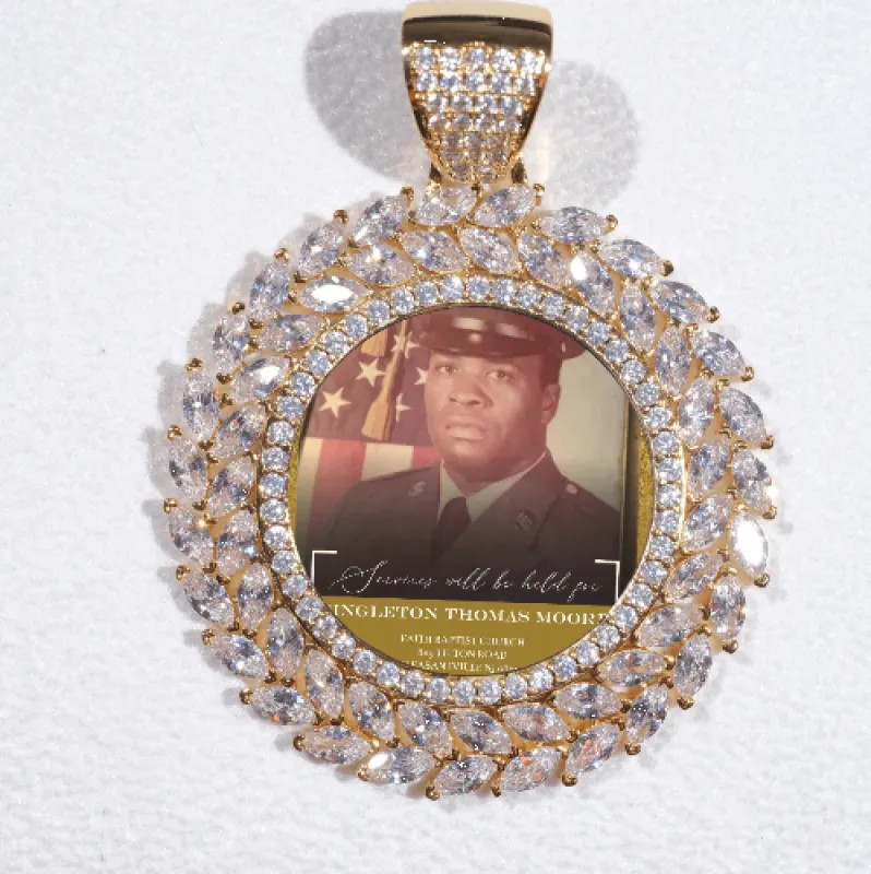 Large 3D Wheat Ear Custom Picture Pendant made by The GUU Shop