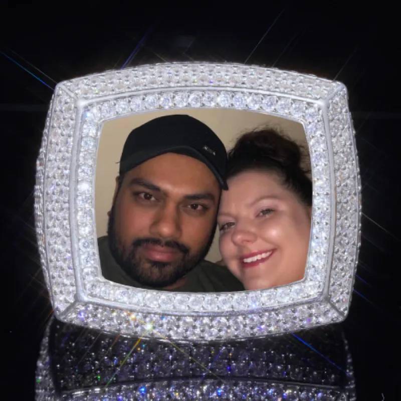 3D CUSTOM PICTURE ICED RING made by The GUU Shop