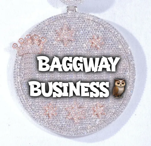 CUSTOM LETTER NECKLACE 3D BIG CROWN DISC sold by The GUU Shop