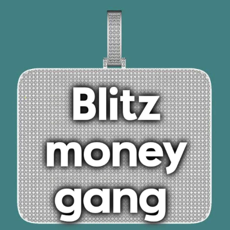 CUSTOM LETTER NECKLACE 3D BIG SQUARE made by The GUU Shop
