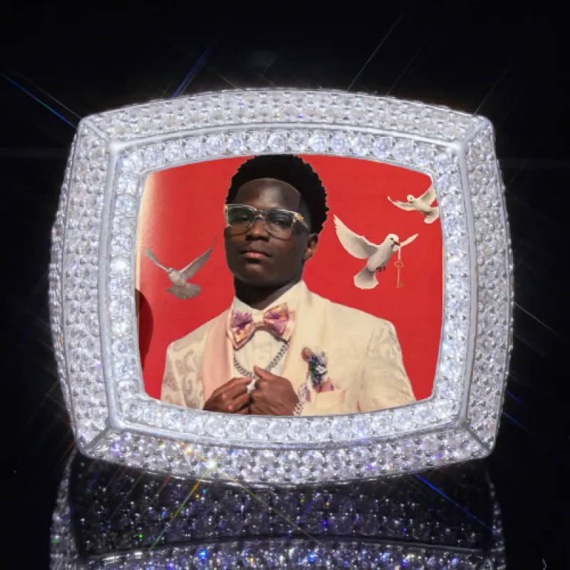 3D CUSTOM PICTURE ICED RING made by The GUU Shop