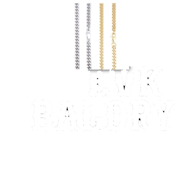 Custom Letters Freibeuter Font Necklace made by The GUU Shop