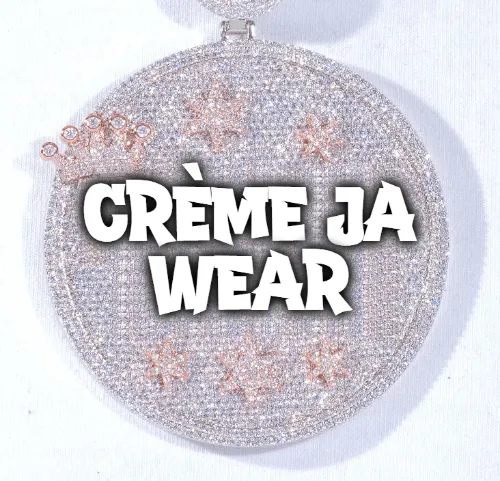 CUSTOM LETTER NECKLACE 3D BIG CROWN DISC sold by The GUU Shop
