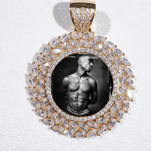 Large 3D Wheat Ear Custom Picture Pendant sold by The GUU Shop