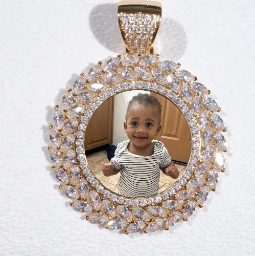 Large 3D Wheat Ear Custom Picture Pendant sold by The GUU Shop