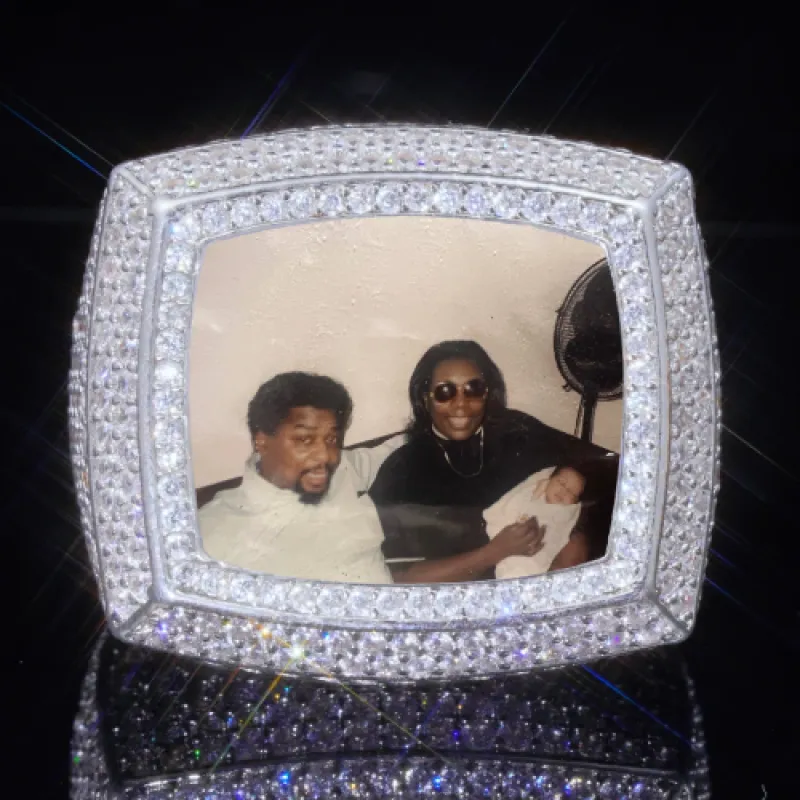 3D CUSTOM PICTURE ICED RING made by The GUU Shop