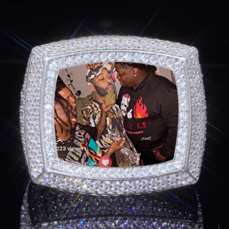 3D CUSTOM PICTURE ICED RING made by The GUU Shop