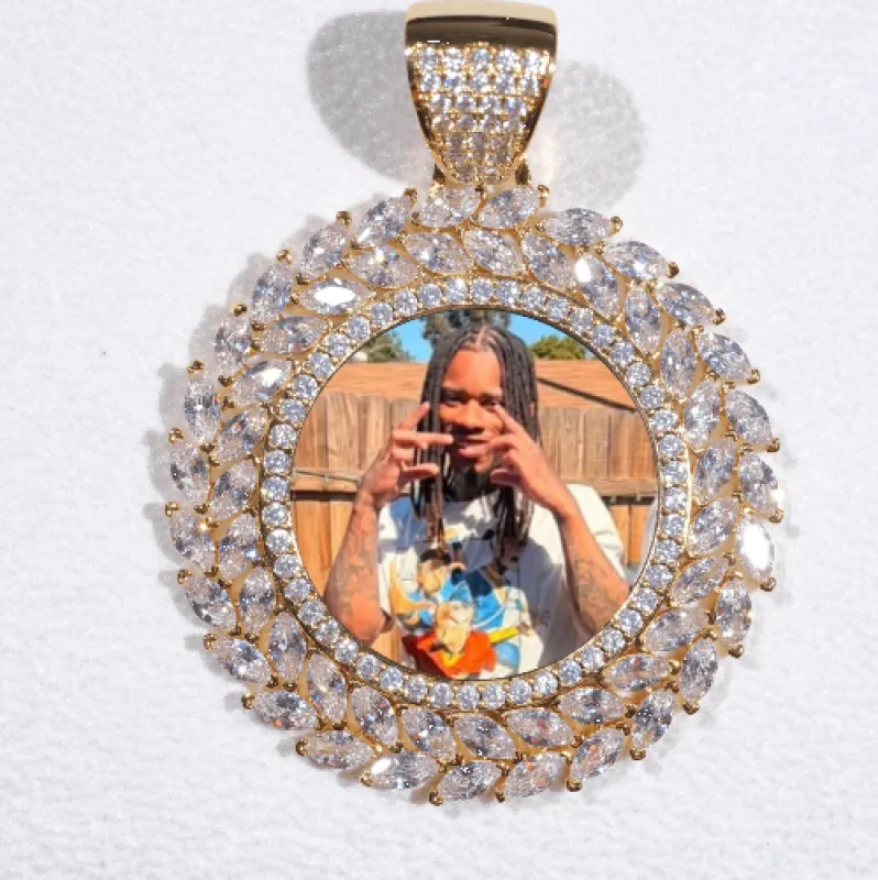 Large 3D Wheat Ear Custom Picture Pendant made by The GUU Shop