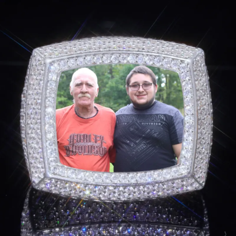 3D CUSTOM PICTURE ICED RING made by The GUU Shop