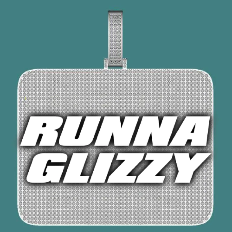 CUSTOM LETTER NECKLACE 3D BIG SQUARE made by The GUU Shop