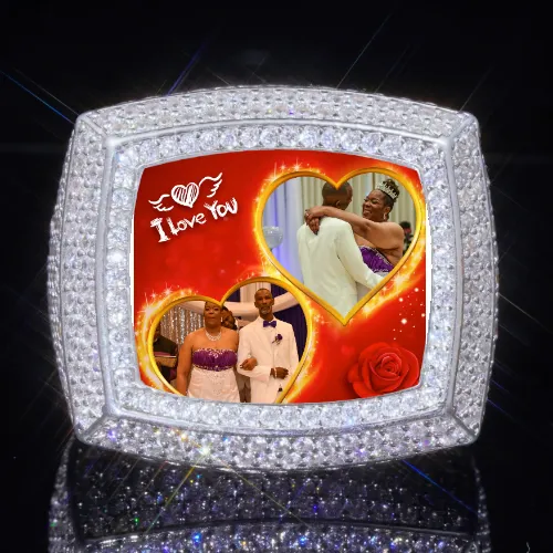 3D CUSTOM PICTURE ICED RING sold by The GUU Shop