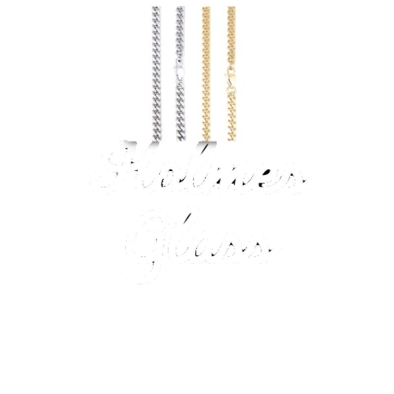 Script Custom Letter Necklace made by The GUU Shop