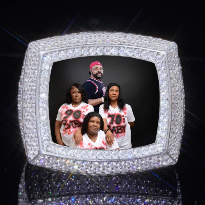 3D CUSTOM PICTURE ICED RING made by The GUU Shop