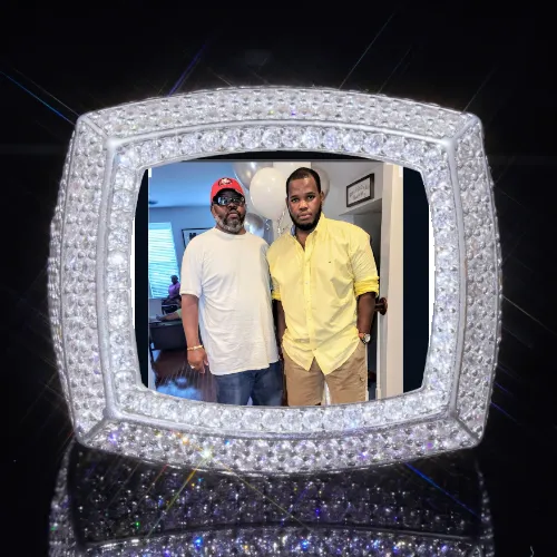 3D CUSTOM PICTURE ICED RING sold by The GUU Shop