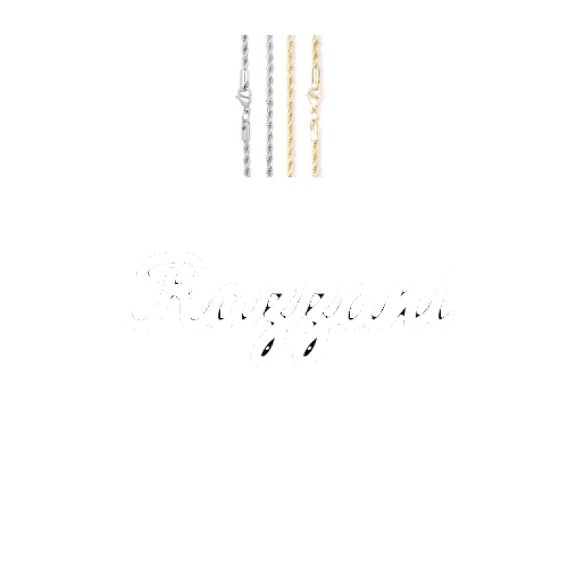 Script Custom Letter Necklace made by The GUU Shop