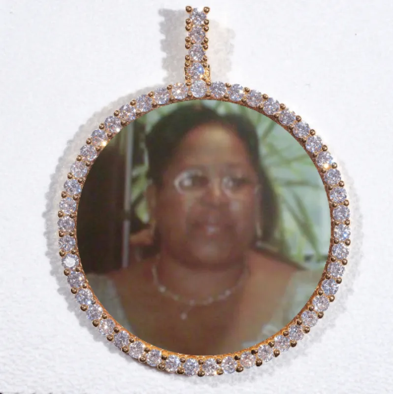 LARGE 3D CIRCLE CUSTOM PICTURE PENDANT sold by The GUU Shop