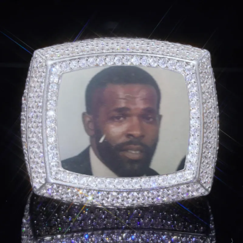 3D CUSTOM PICTURE ICED RING sold by The GUU Shop