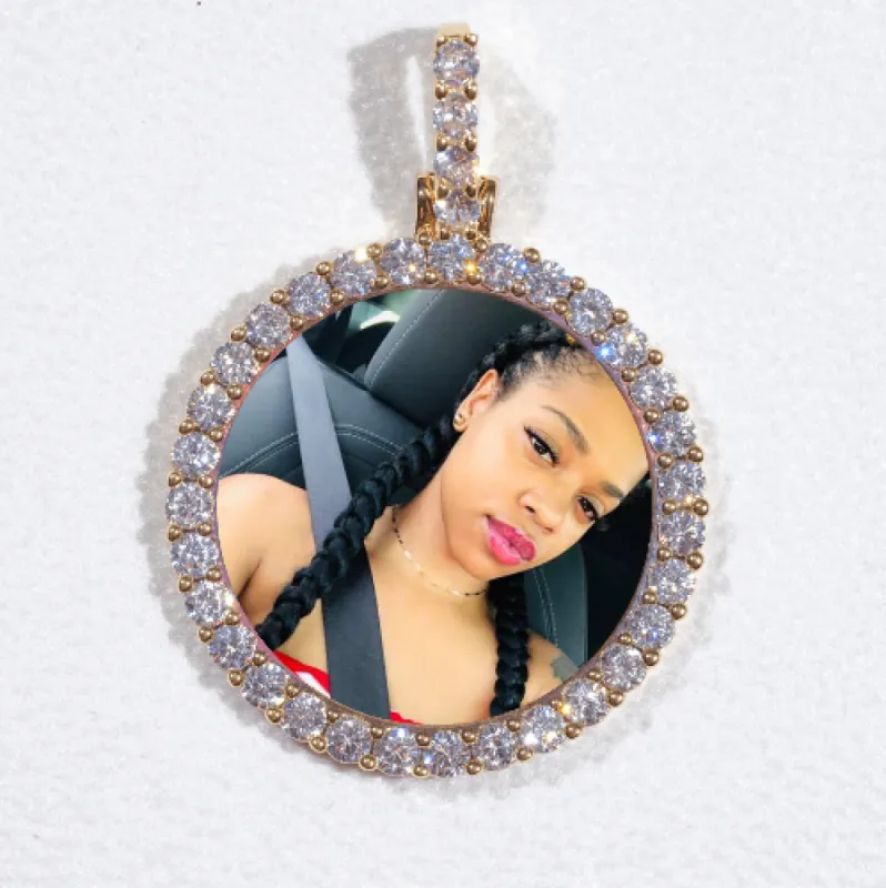 3D CIRCLE CUSTOM PICTURE PENDANT SMALL SIZE made by The GUU Shop