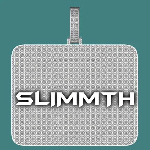 CUSTOM LETTER NECKLACE 3D BIG SQUARE sold by The GUU Shop