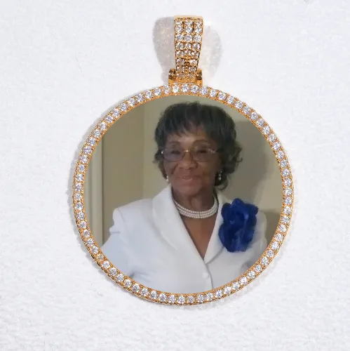 MEDIUM 3D CIRCLE CUSTOM PICTURE PENDANT sold by The GUU Shop