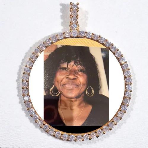 LARGE 3D CIRCLE CUSTOM PICTURE PENDANT sold by The GUU Shop