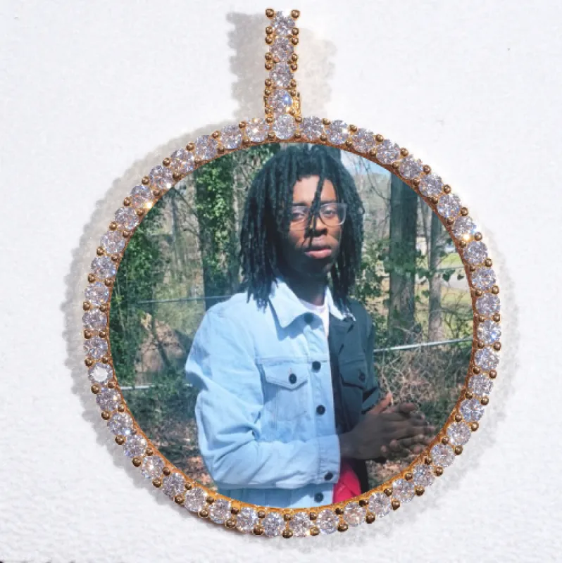 LARGE 3D CIRCLE CUSTOM PICTURE PENDANT sold by The GUU Shop