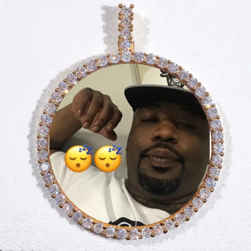 LARGE 3D CIRCLE CUSTOM PICTURE PENDANT sold by The GUU Shop