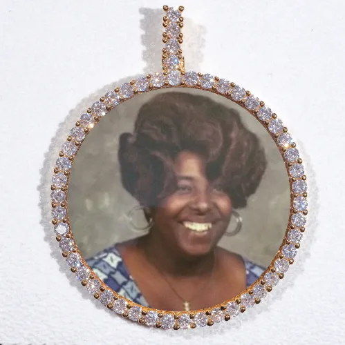 LARGE 3D CIRCLE CUSTOM PICTURE PENDANT sold by The GUU Shop