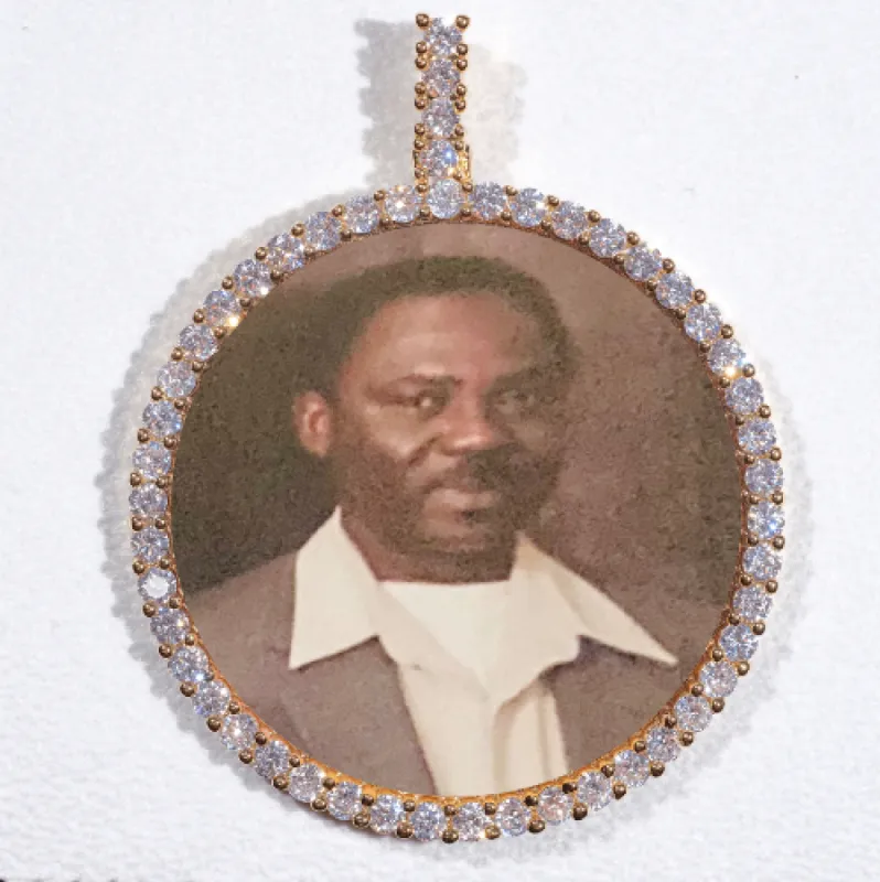 LARGE 3D CIRCLE CUSTOM PICTURE PENDANT sold by The GUU Shop