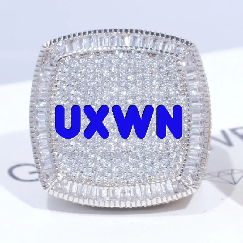 CUSTOM LETTER 3D ICED RING sold by The GUU Shop