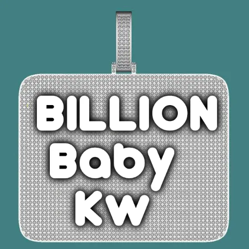 CUSTOM LETTER NECKLACE 3D BIG SQUARE sold by The GUU Shop